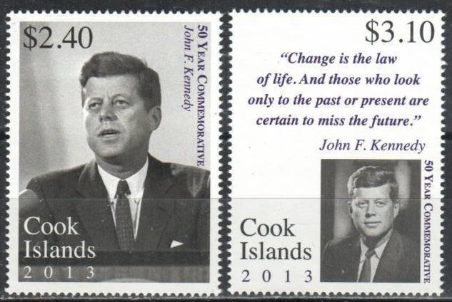 Cook Islands Stamp 1476-1477  - John F. Kennedy