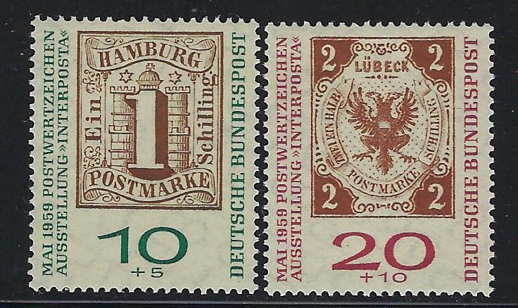 Germany Bund Scott # B366a - B367a, mint nh