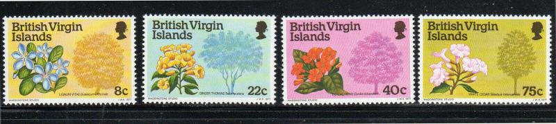 VIRGIN ISLANDS #338-341  1978  FLOWERING TREES   MINT VF NH O.G