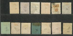 Victoria Sc#AR36-41, 43-8a Used/F-VF, Partial Set, Cv. $852.50