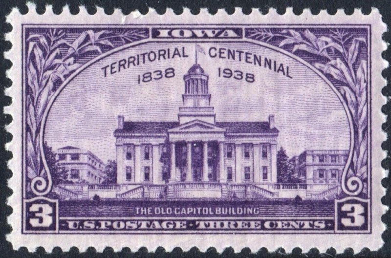 SC#838 3¢ Iowa Territory (1938) MNH