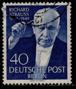 GERMANY BERLIN Sc#9N111 1954 Richard Strauss Composer Complete Used