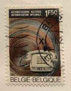 Belgium 1971 Scott 796 used - 1.50fr, Automation of the Telephone Net