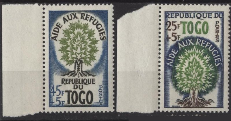 Togo B15-B16 (mnh) World Refugee Year (1960)