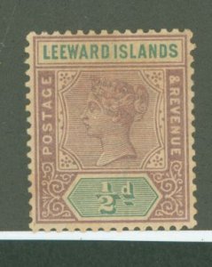 Leeward Islands #1 Mint (NH) Single