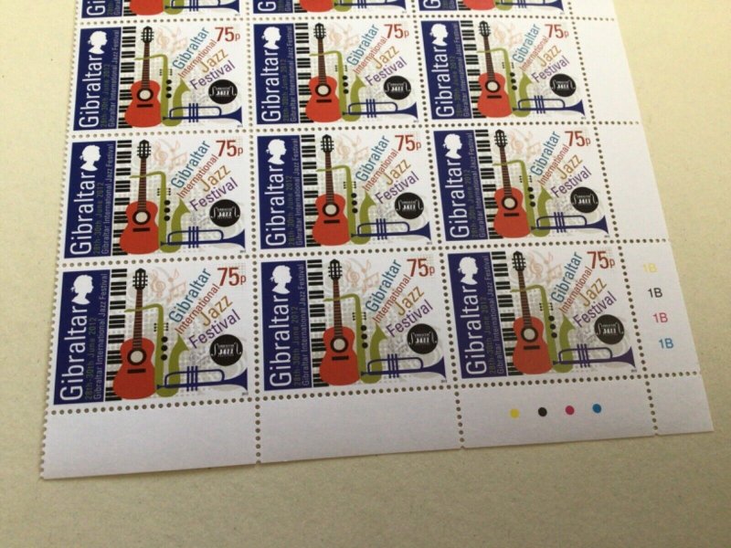 Gibraltar 2012 International Jazz Festival mint never hinged  stamps  A14073