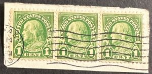 US #632 Used F/VF Pair/Triplet on Paper 1926-34 [R1239]