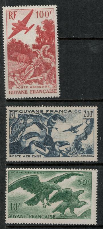 French Guiana 1947 C18-C20 MNH SCV $68.00 Set