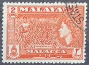 MALACCA 1957 2 CENTS SG40 USED