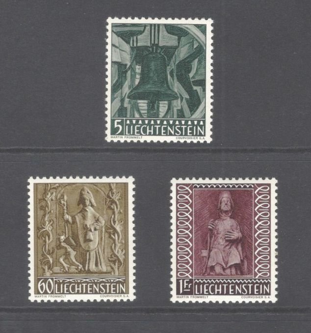 Liechtenstein #350-52 Christmas Issue 1959 VF NH Scott Cat. $11.00
