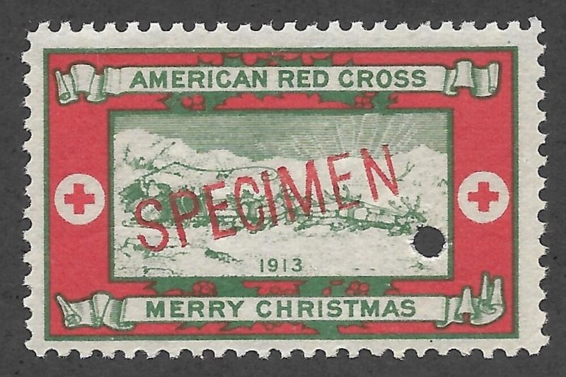 Doyle's_Stamps: MLH 1913 Christmas Seal Specimen, Scott #WX13*