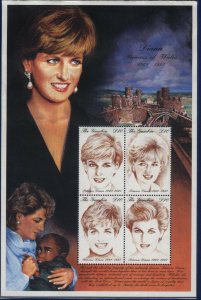 Lady Diana by Gambia M/S Sc 2014 MNH