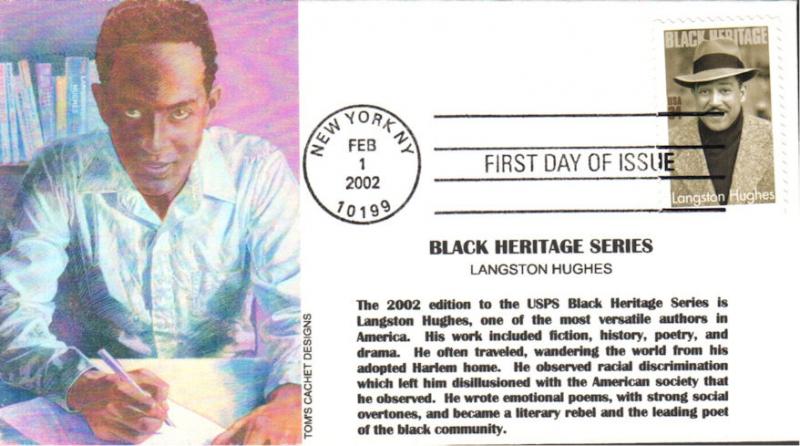 #3557 Langston Hughes Tom's FDC