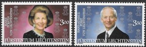 Liechtenstein 1235-36   2002  set 2   VF  NH