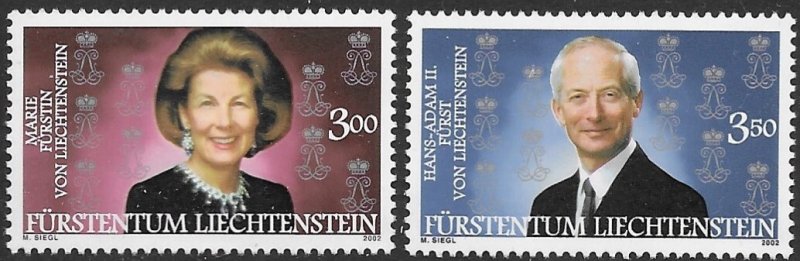 Liechtenstein 1235-36   2002  set 2   VF  NH