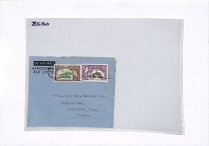 TRINIDAD & TOBAGO Air Mail Cover/Air-Letter GB Essex Leigh-on-Sea 1958 ZC160