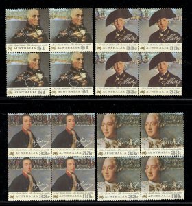 AUSTRALIA SC# 988-91 BLKS/4 VF/MNH