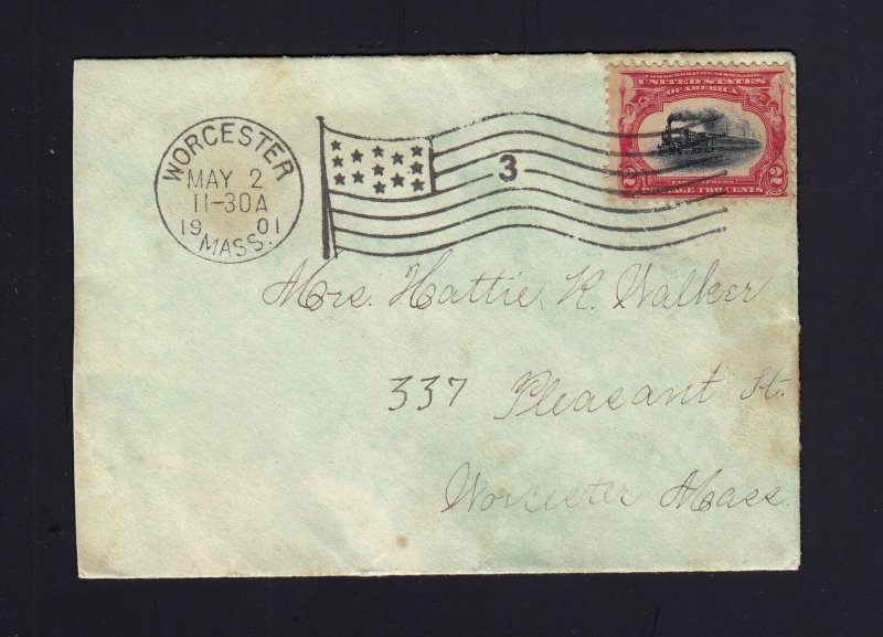 FDC: #295 May 2, 1901 - SECOND DAY OF ISSUE - Worcester, MA