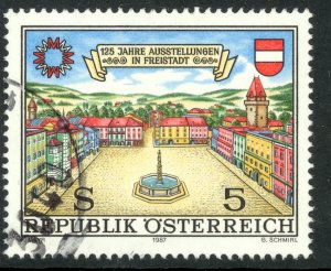 AUSTRIA 1987 FREISTADT EXHIBITIONS Anniversary Issue Sc 1405 VFU