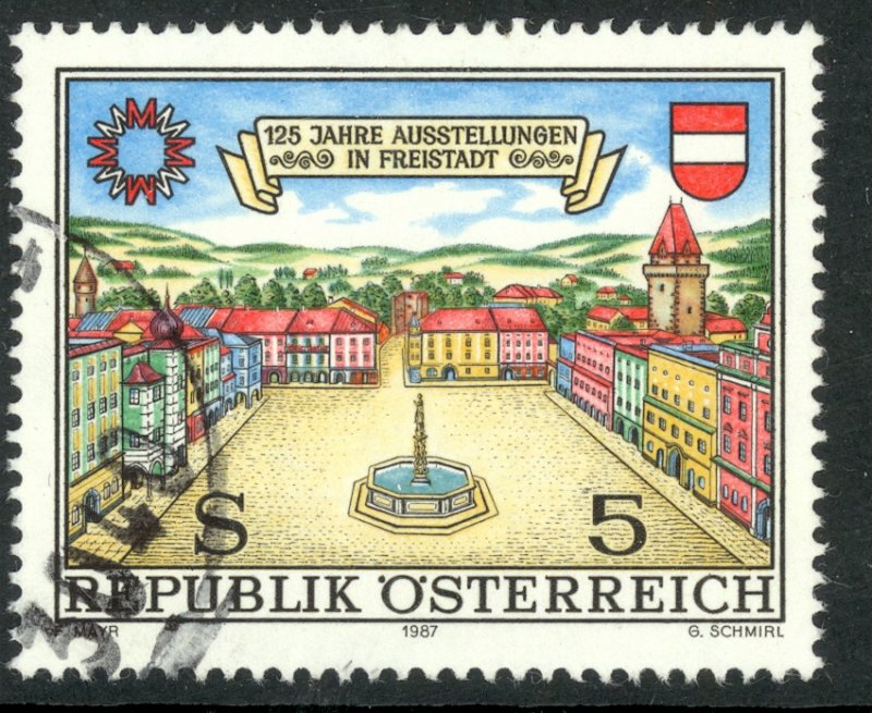 AUSTRIA 1987 FREISTADT EXHIBITIONS Anniversary Issue Sc 1405 VFU