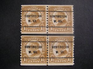 Precancel - Scott 598 - 1.5 cent Harding - GPR & LP - WV - Huntington -  No Gum