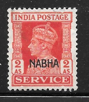 India Nabha O46: 2a George VI, used, F-VF