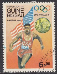 Guinea-Bissau 611  Flag, Medal & Olympic Winner 1984