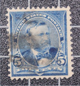 Scott 281 - 5 Cents Grant - Used - Nice Stamp - SCV $2.25