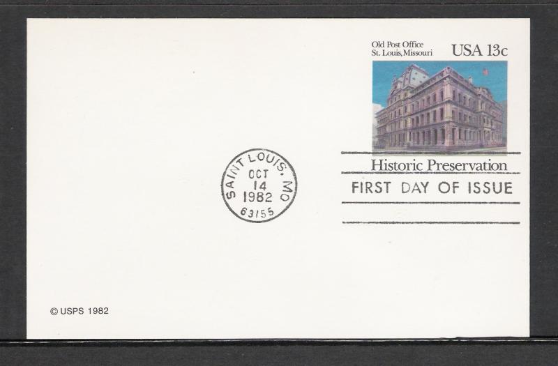 US #UX97 Old Post Office Postal Card FDC