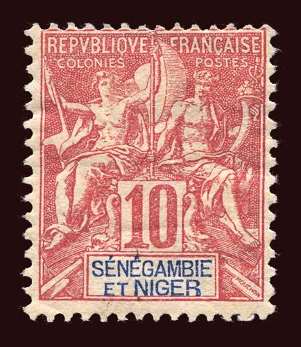 SENEGAMBIA & NIGER Scott #5 1903 Navigation & Commerce unused HR