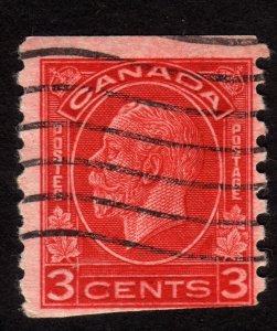 1933 Canada, 3c Used, King George V, Sc 207