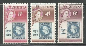 St.Helena 1956,1st St.Helena Postage stamp,Scott # 153-155,Mint Hinged (SH-10)