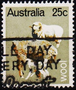 Australia. 1969 25c S.G.443 Fine Used