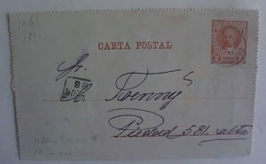 ARGENTINA LETTER CARD 1891