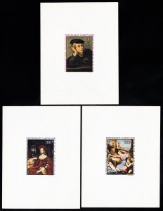 Gabon Stamps VF Set Of 3 Proof Cards