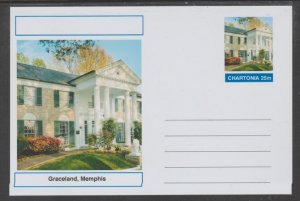 CHARTONIA, Fantasy - Graceland, Memphis - Postal Stationery Card...