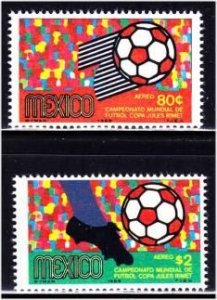 Mexico, World Soccer Championships  (SC# C350-C351) MNH SET