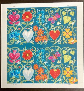 4531-40 Garden of Love Sheet of 20 Forever stamps FV $13.60 2011