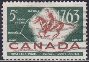 Canada 413 French-Canadian Pony Express 5¢ 1963