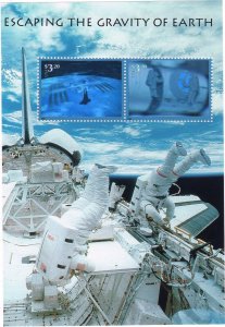 ​USA Sc#3411 Escaping the Gravity of Earth Souvenir Sheet  MNH