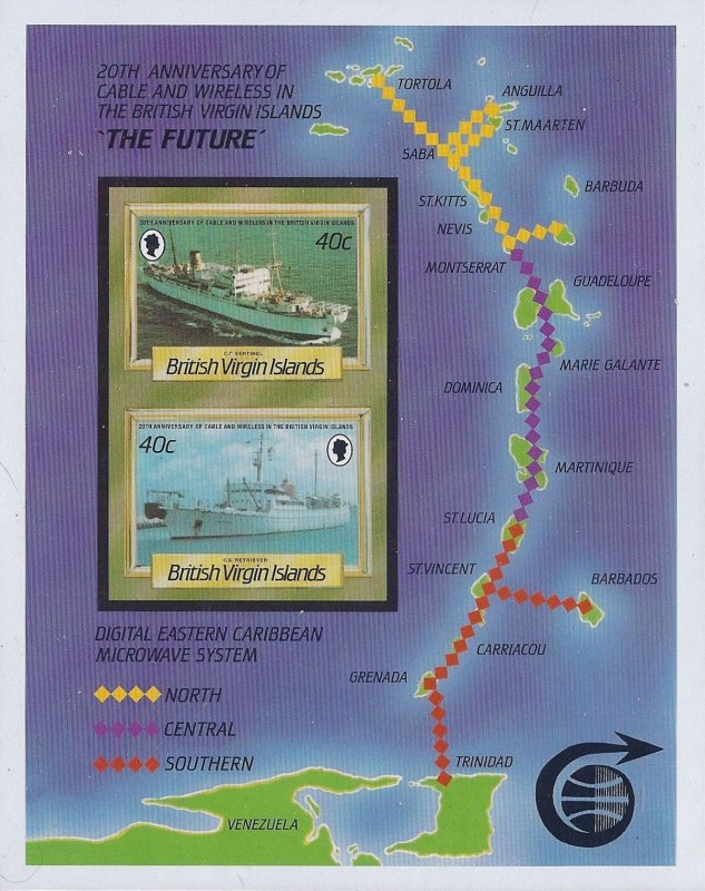 Virgin Islands Scott #'s 555 - 558 MNH Imperf