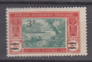 J45965, JL Stamps 1924-7 ivory coast mh #89 ovpt