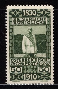 Austria 1910  Scott #139 MLH