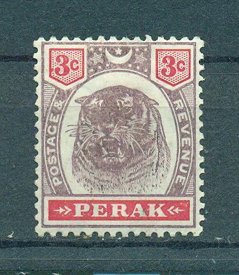 Malaya - Perak sc# 49 mh cat value $4.50