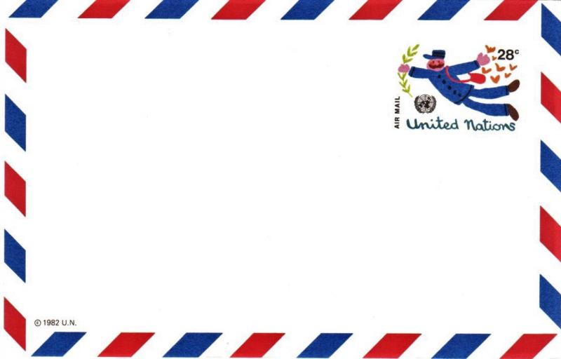United Nations - #UXC12 Airmail Postal Card - Mint