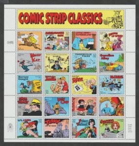 U.S. Scott #3000 Comic Strip Classics Stamps - Mint NH Sheet - UM Plate