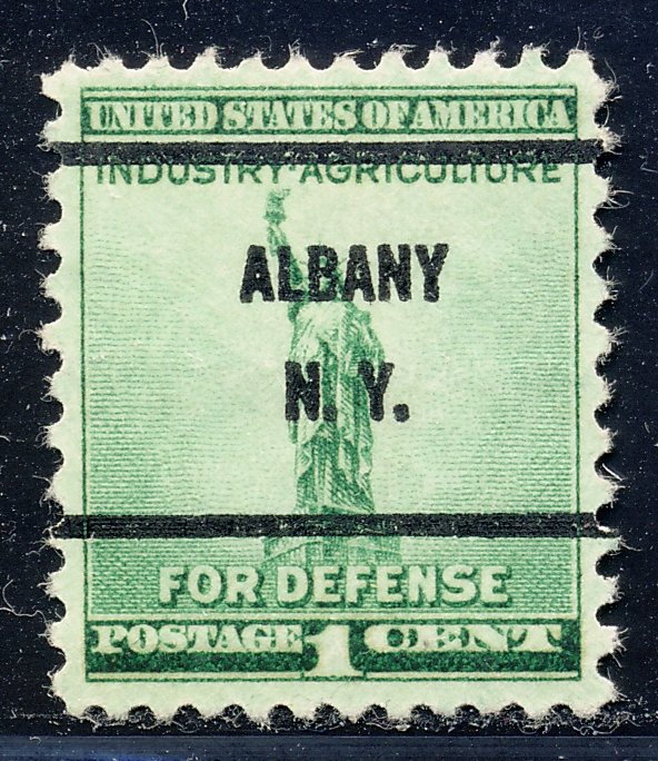 Albany NY, 899-61 Bureau Precancel, 1¢ National Defense