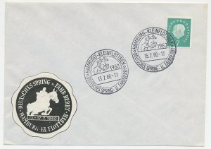 Cover / Postmark Germany 1960 Horse races - Horse jumping - Derby