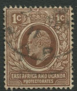 East Africa & Uganda -Scott 31- KEVII Definitive -1907 -Used -Single 1c Stamp