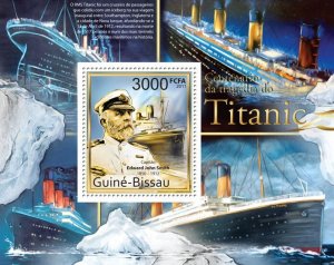 GUINEA BISSAU - 2011 - Titanic Sinking - Perf Souv Sheet - Mint Never Hinged